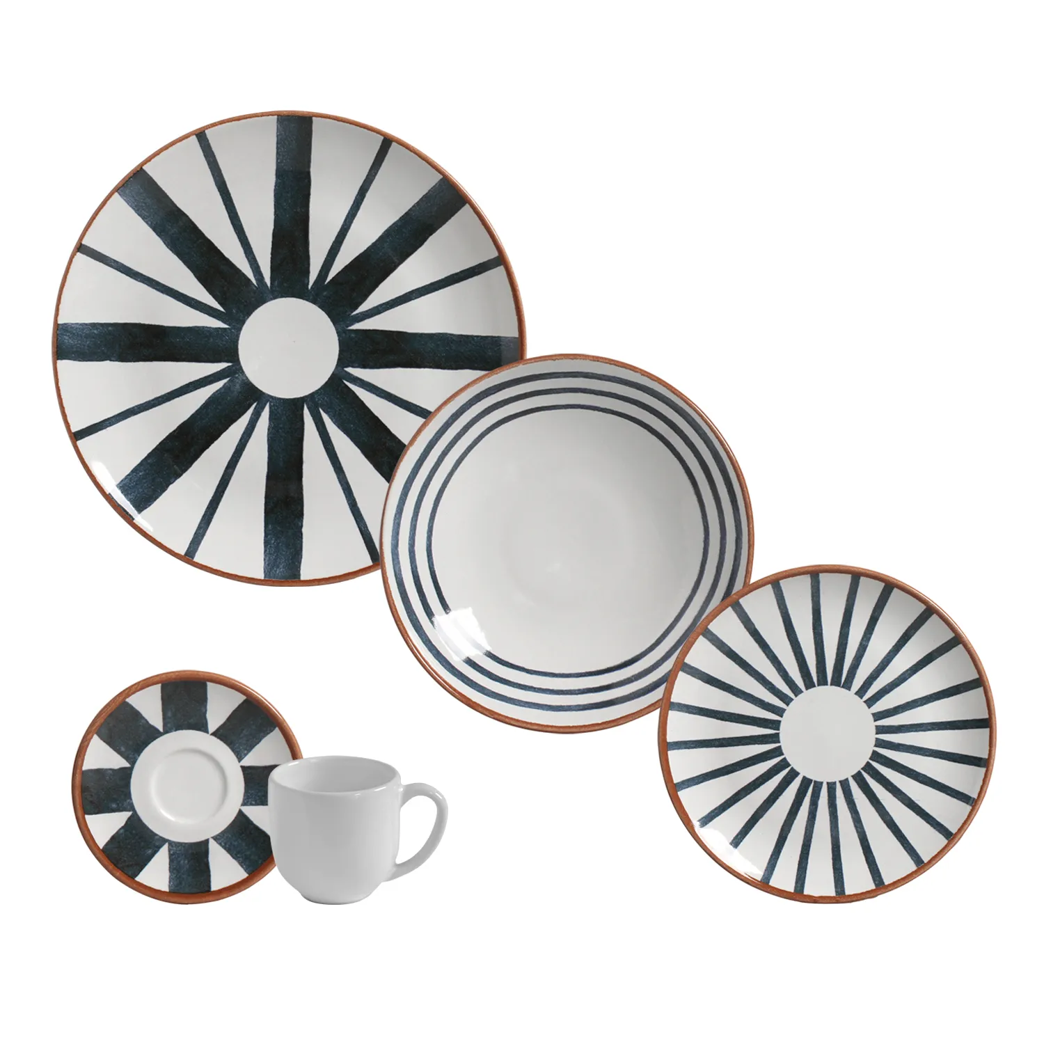 Aparelho de Jantar 30 Peças Coup Stoneware Trópico (para 6 pessoas)