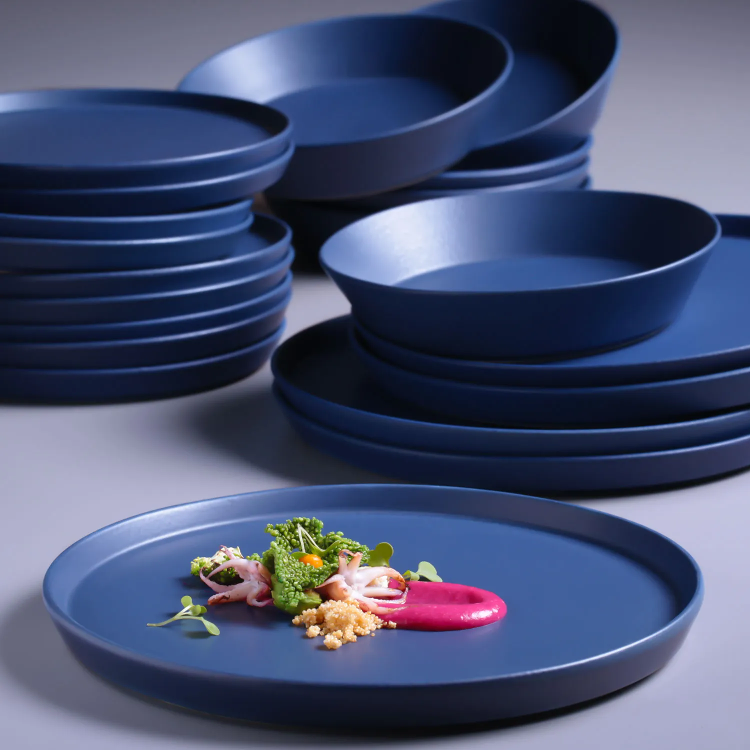 Conjunto com 6 Pratos de Sobremesa Neo Boreal Ø21,5cm