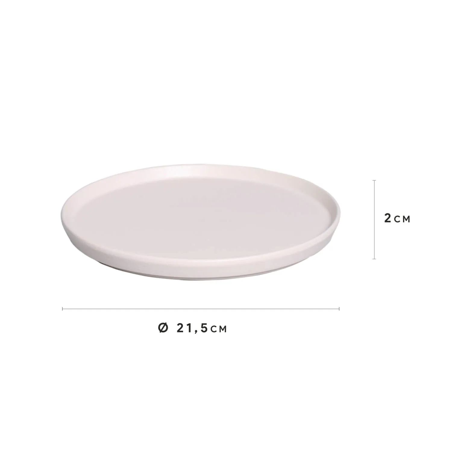 CONJUNTO C/ 6 PRATOS DE SOBREMESA NEO HAYA Ø 21,5cm