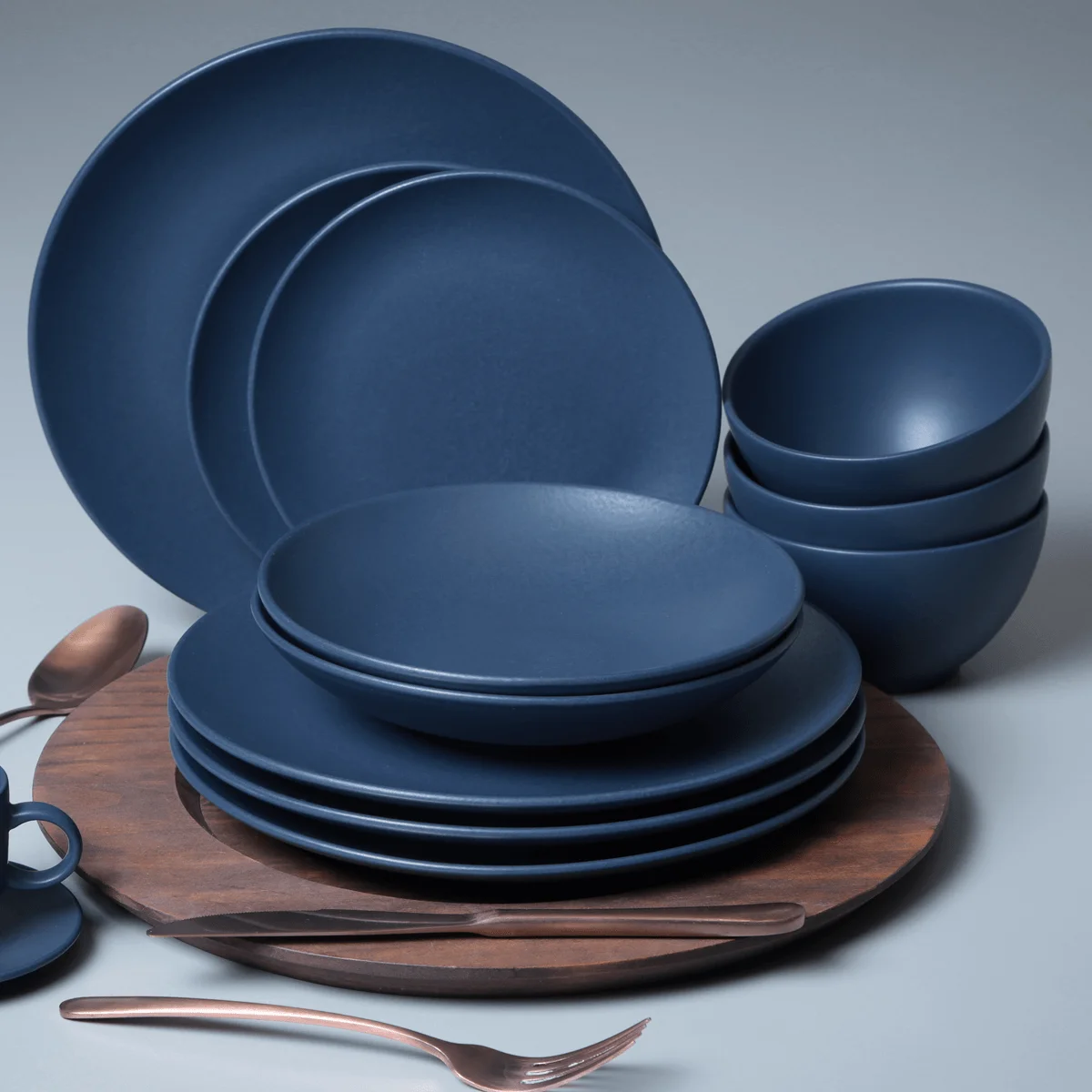 Conjunto com 6 Pratos Fundo Coup Stoneware Boreal Ø20,3cm 600ml