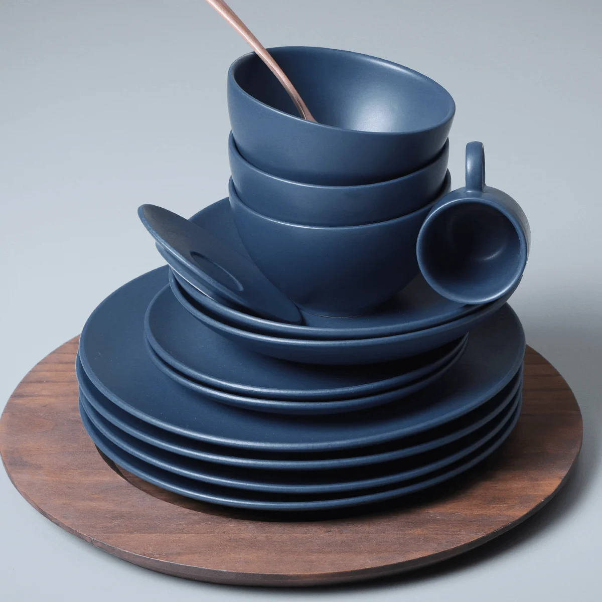 Conjunto com 6 Pratos Fundo Coup Stoneware Boreal Ø20,3cm 600ml
