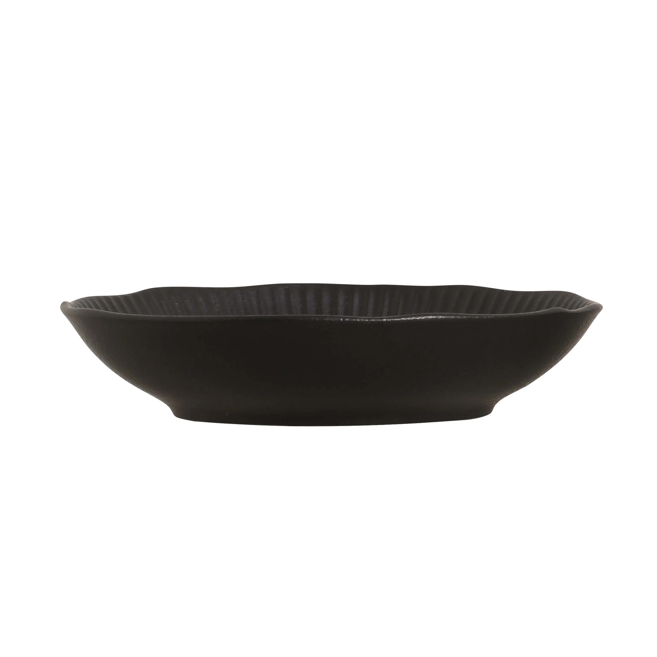 Conjunto com 6 Pratos Fundo Linhas Preto Matte Ø22,5cm 830ml