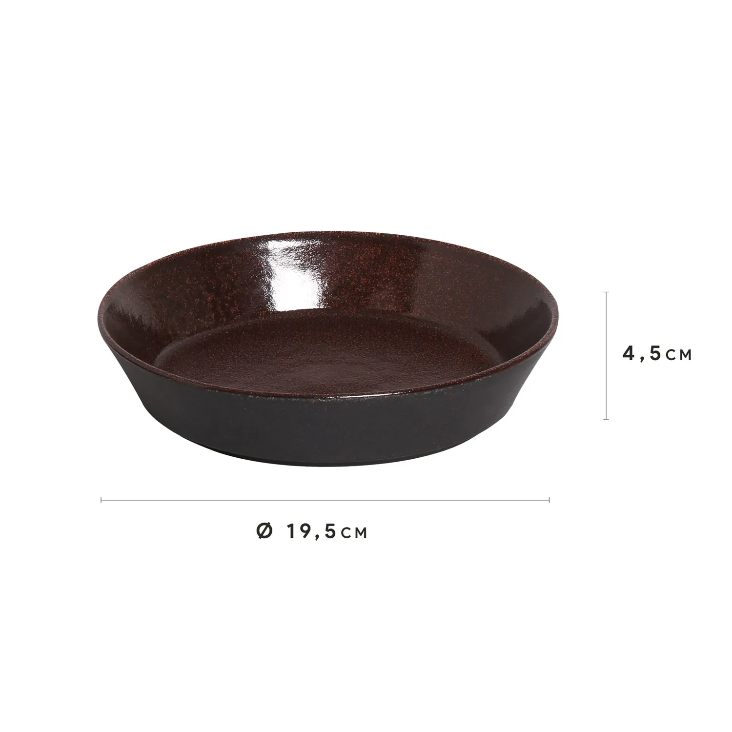 Conjunto com 6 Pratos Fundo Neo Volcano Ø19,5cm 630ml