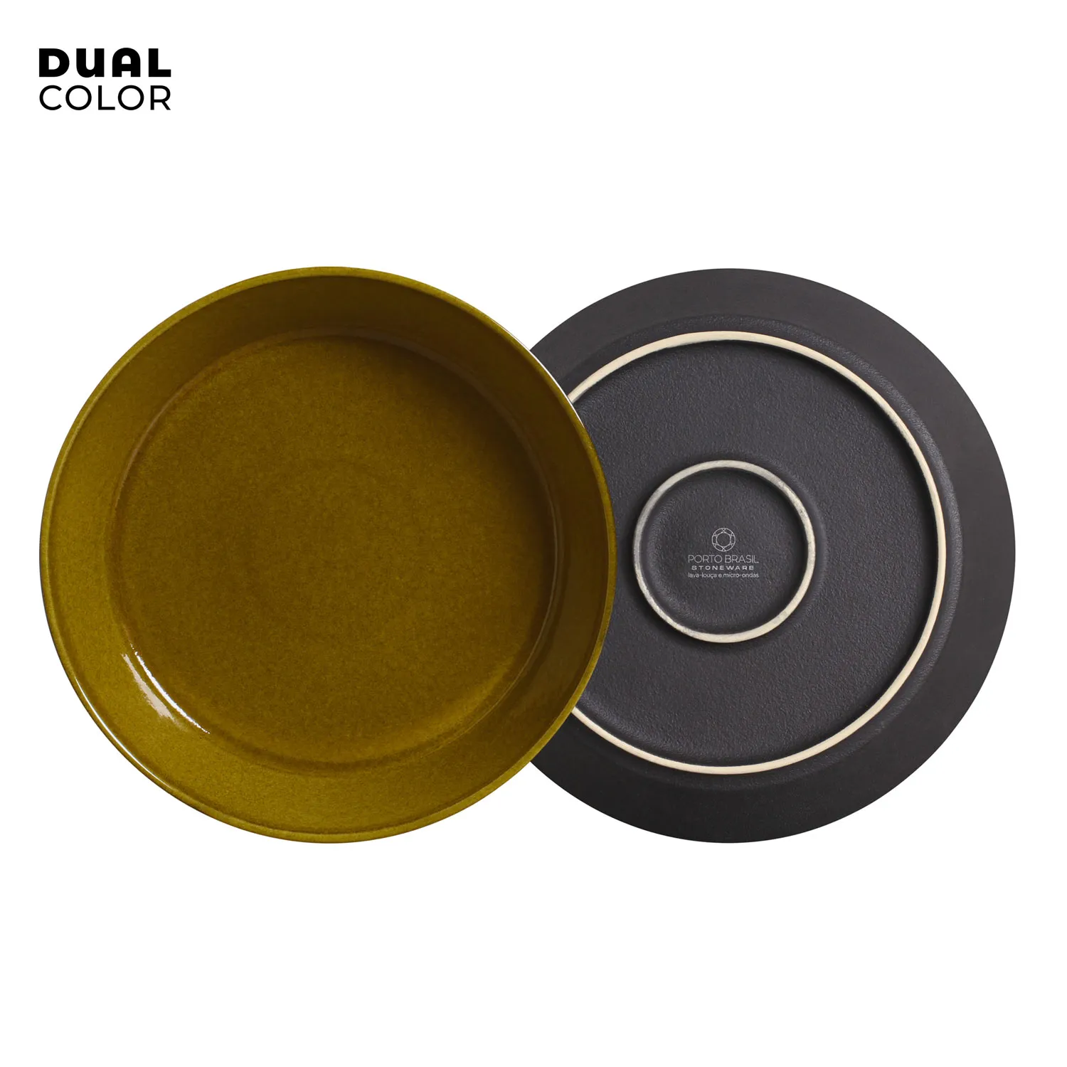 Conjunto com 6 Pratos Fundo Neo Âmbar Ø19,5cm 630ml