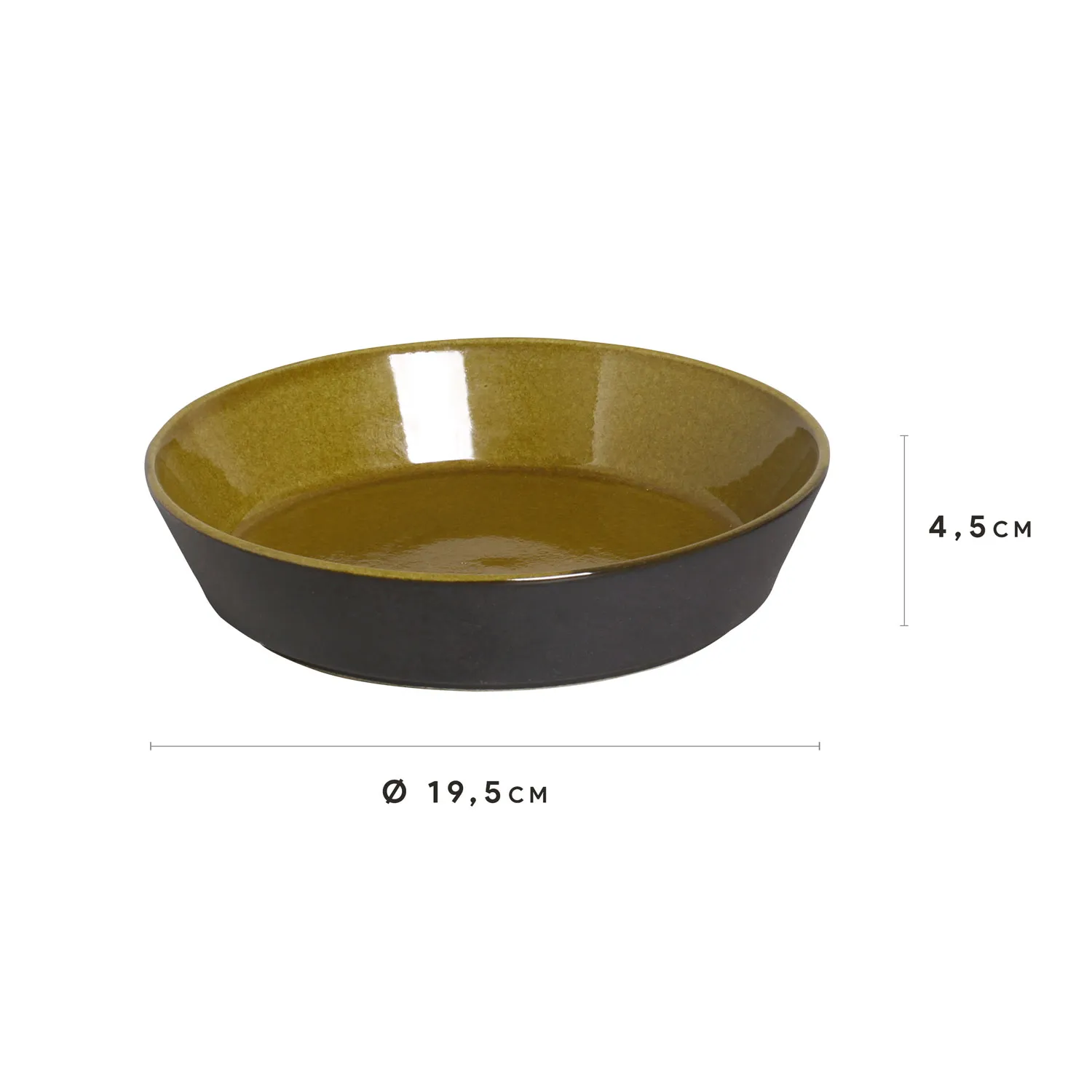Conjunto com 6 Pratos Fundo Neo Âmbar Ø19,5cm 630ml