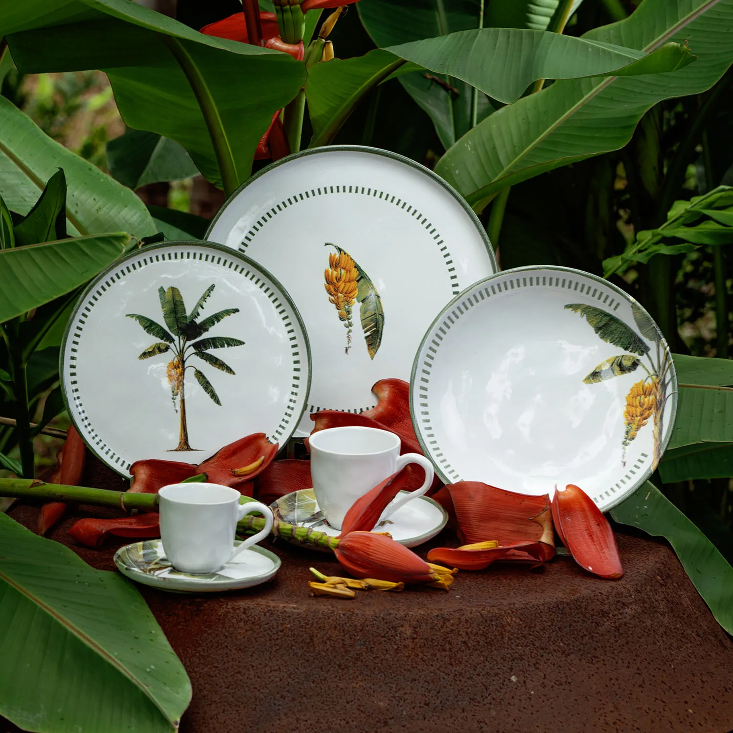 Conjunto com 6 Pratos Raso Bio Bananê Ø27,5cm