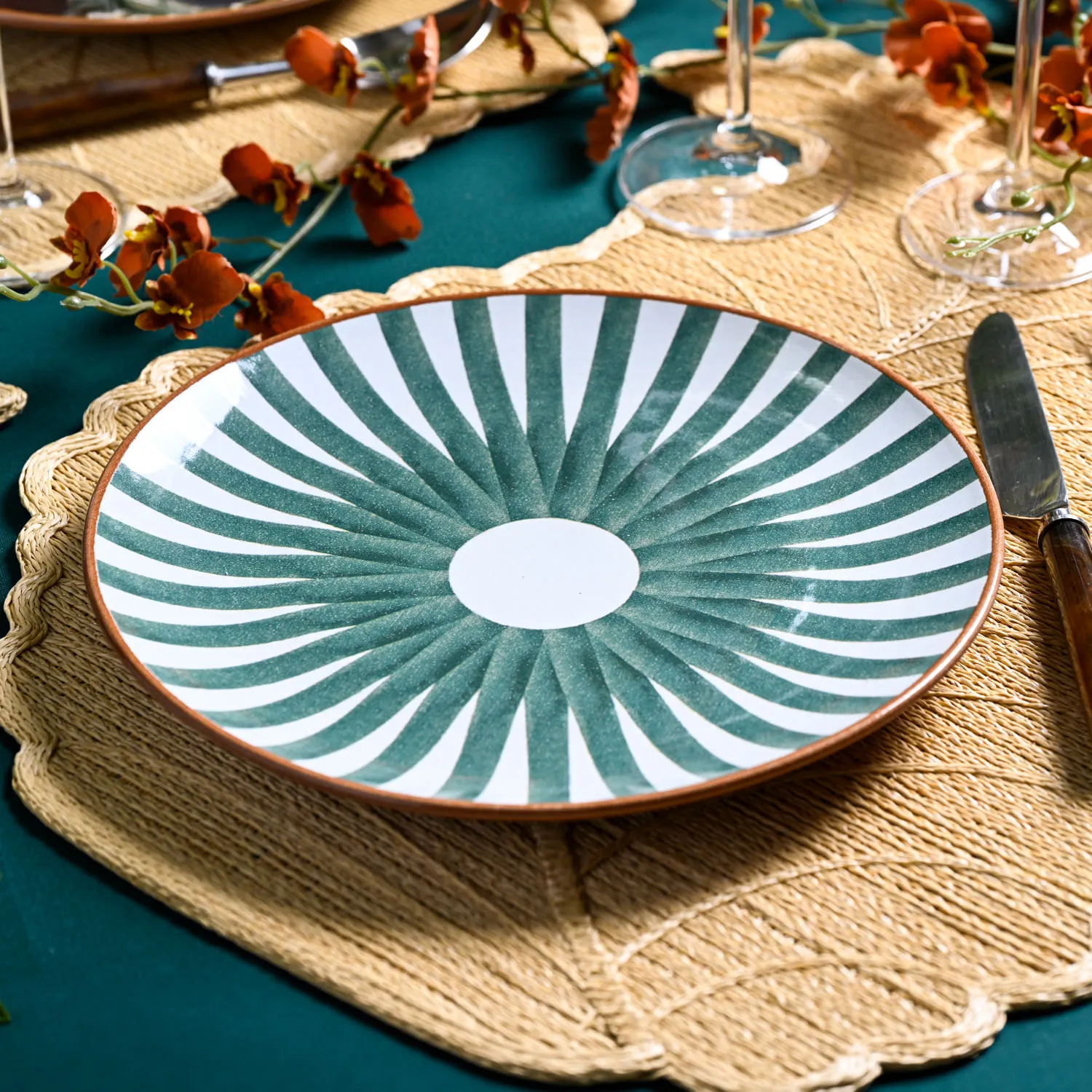 Conjunto com 6 Pratos Raso Coup Stoneware Equador Ø26cm