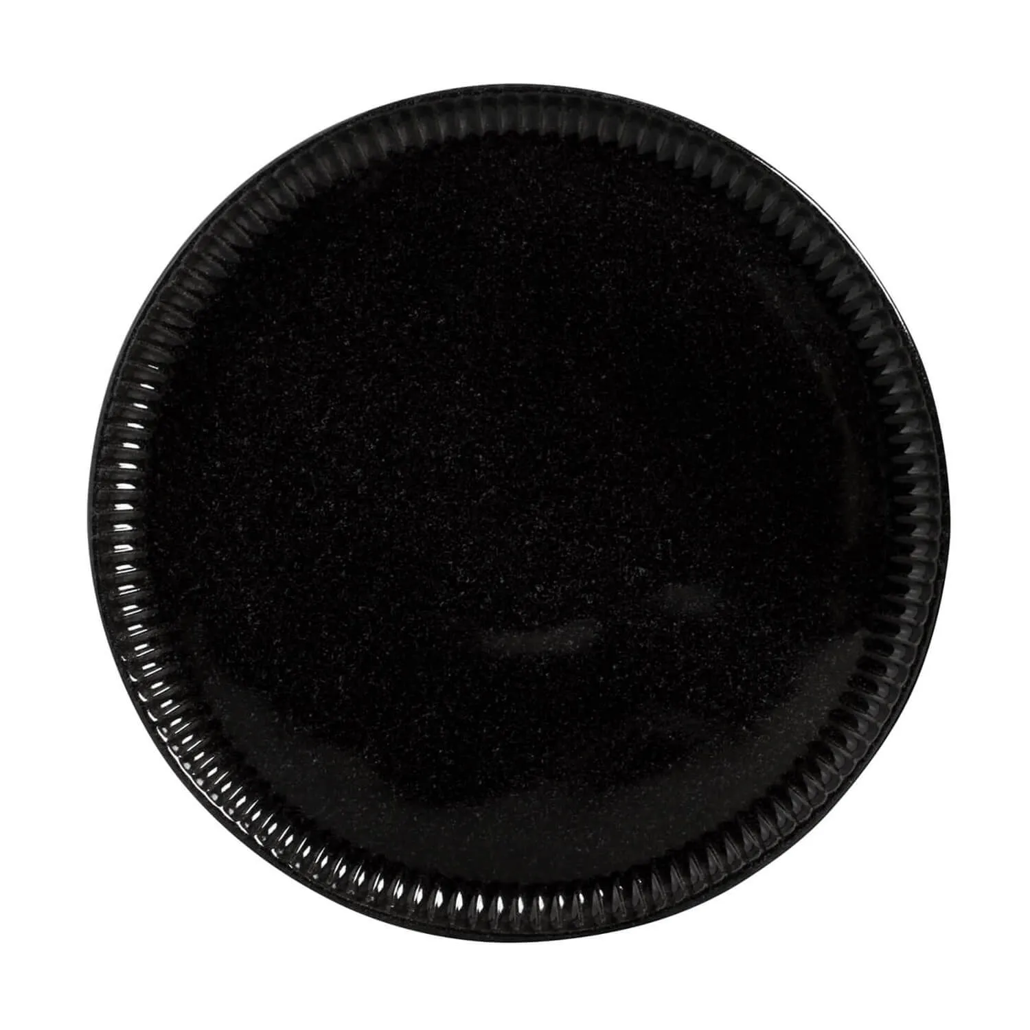 Conjunto com 6 Pratos Raso Linhas Black Sand Ø27,5cm