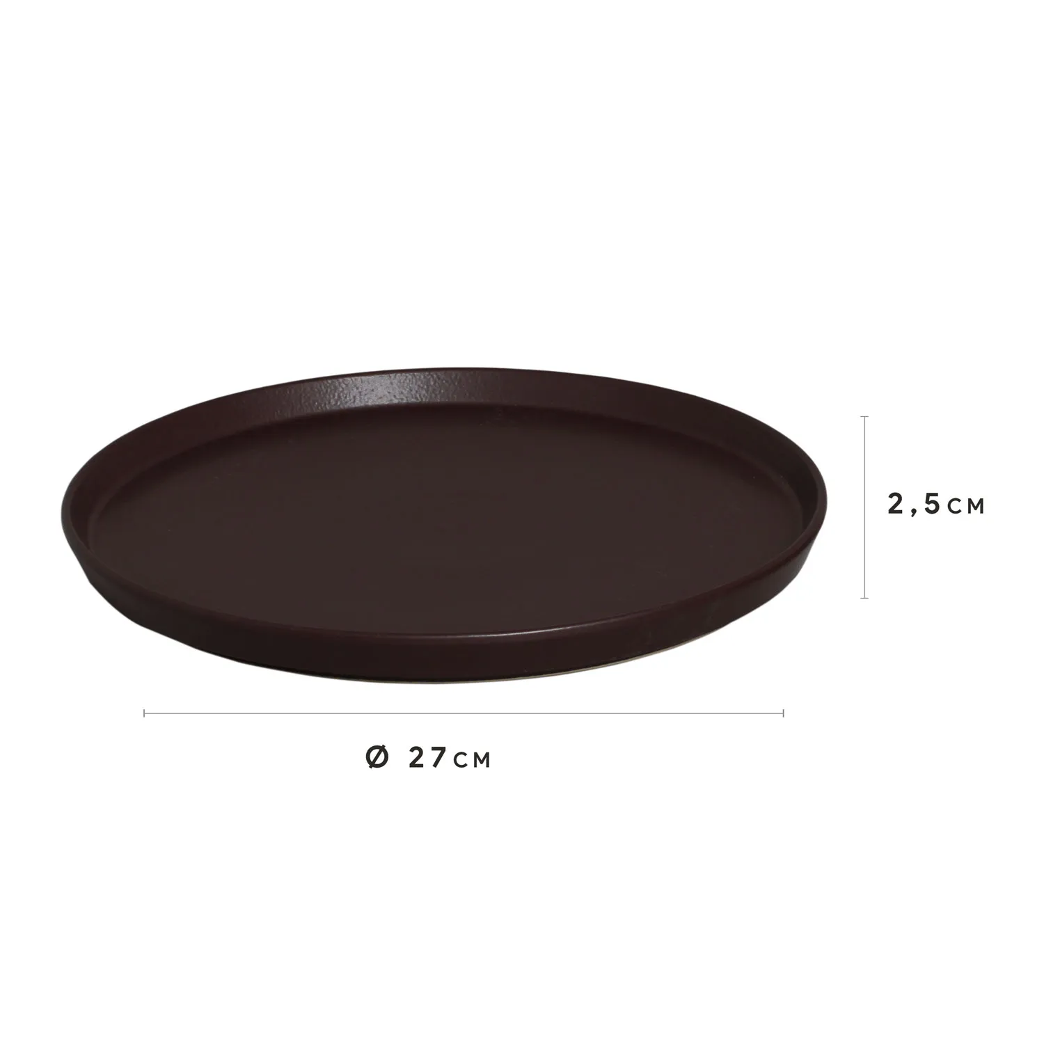 Conjunto com 6 Pratos Raso Neo Oak Ø27cm