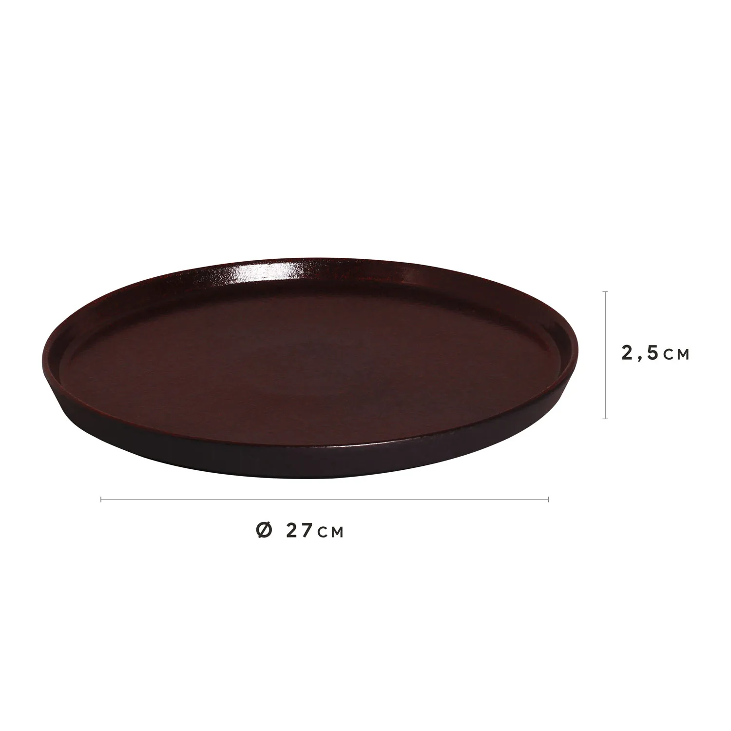 Conjunto com 6 Pratos Raso Neo Volcano Ø27cm