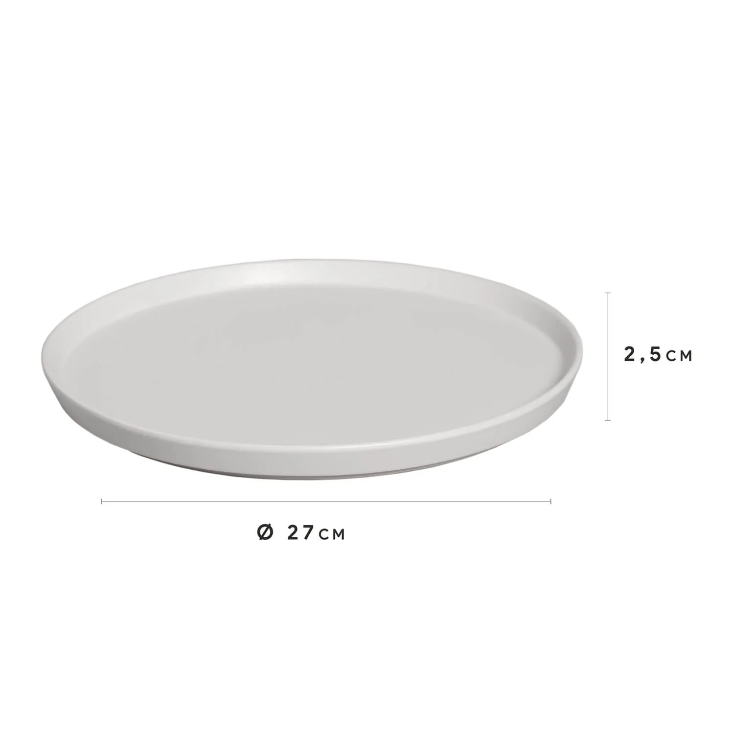Conjunto com 6 Pratos Raso Neo Vit Ø27cm