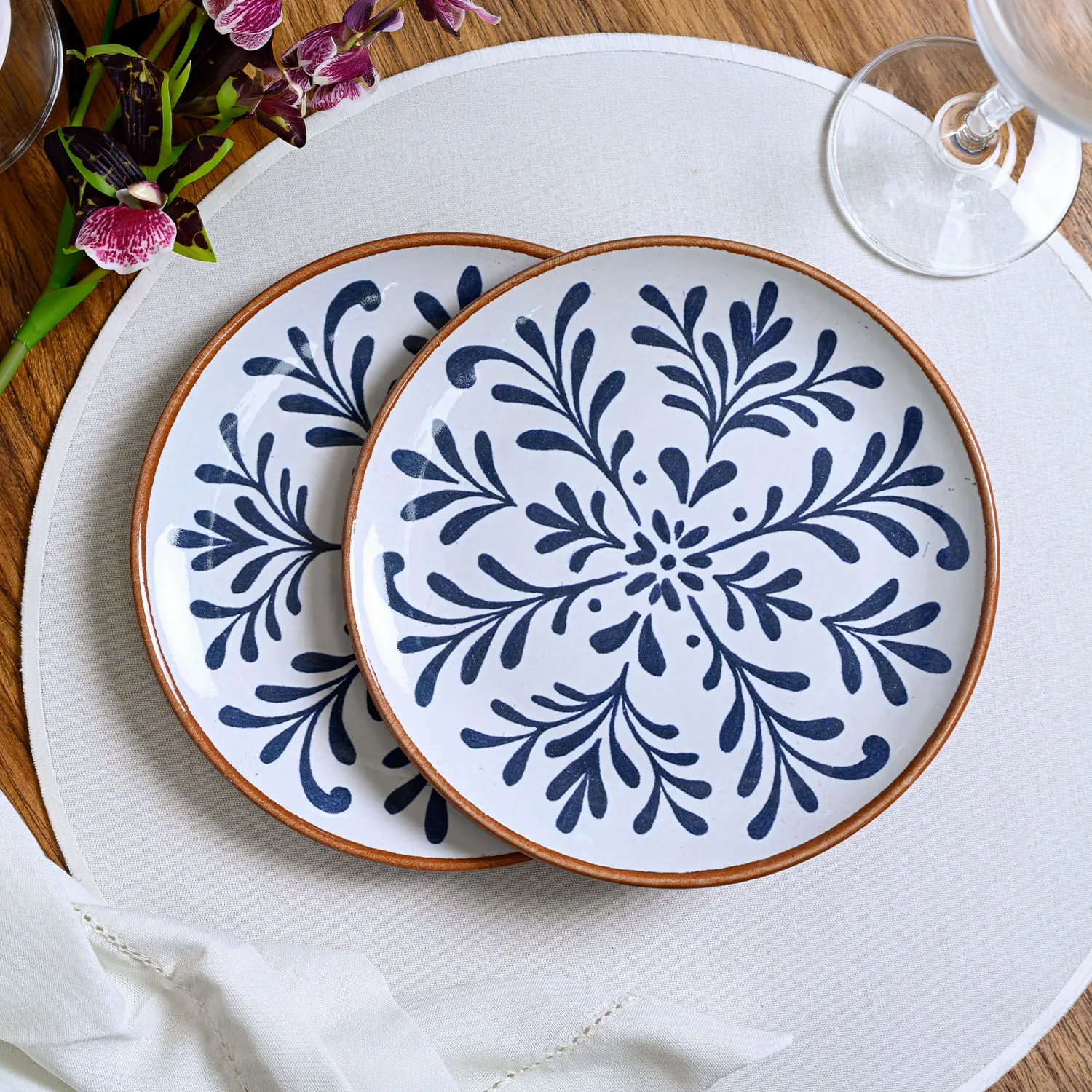 Conjunto com 6 Pratos de Sobremesa Coup Stoneware Coimbra Ø19,4cm