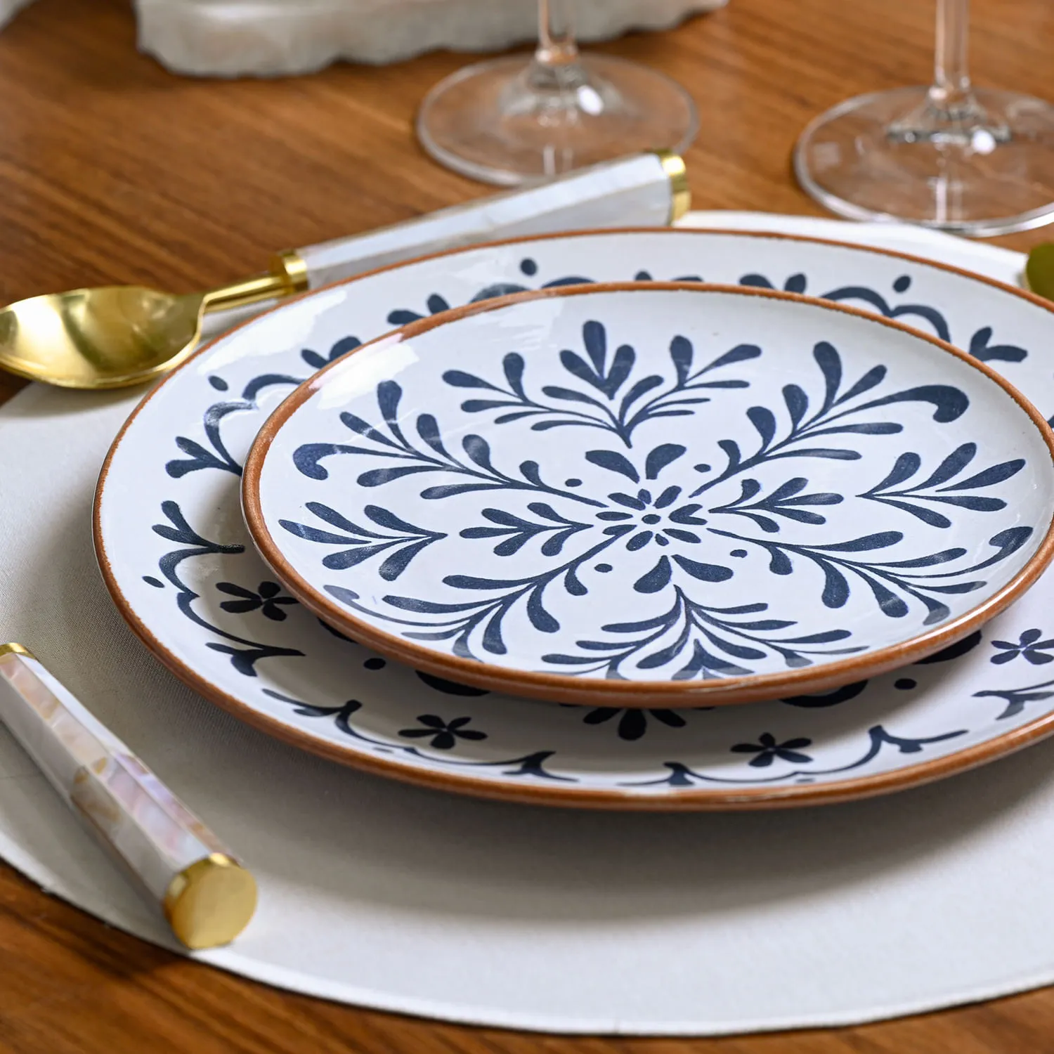 Conjunto com 6 Pratos de Sobremesa Coup Stoneware Coimbra Ø19,4cm