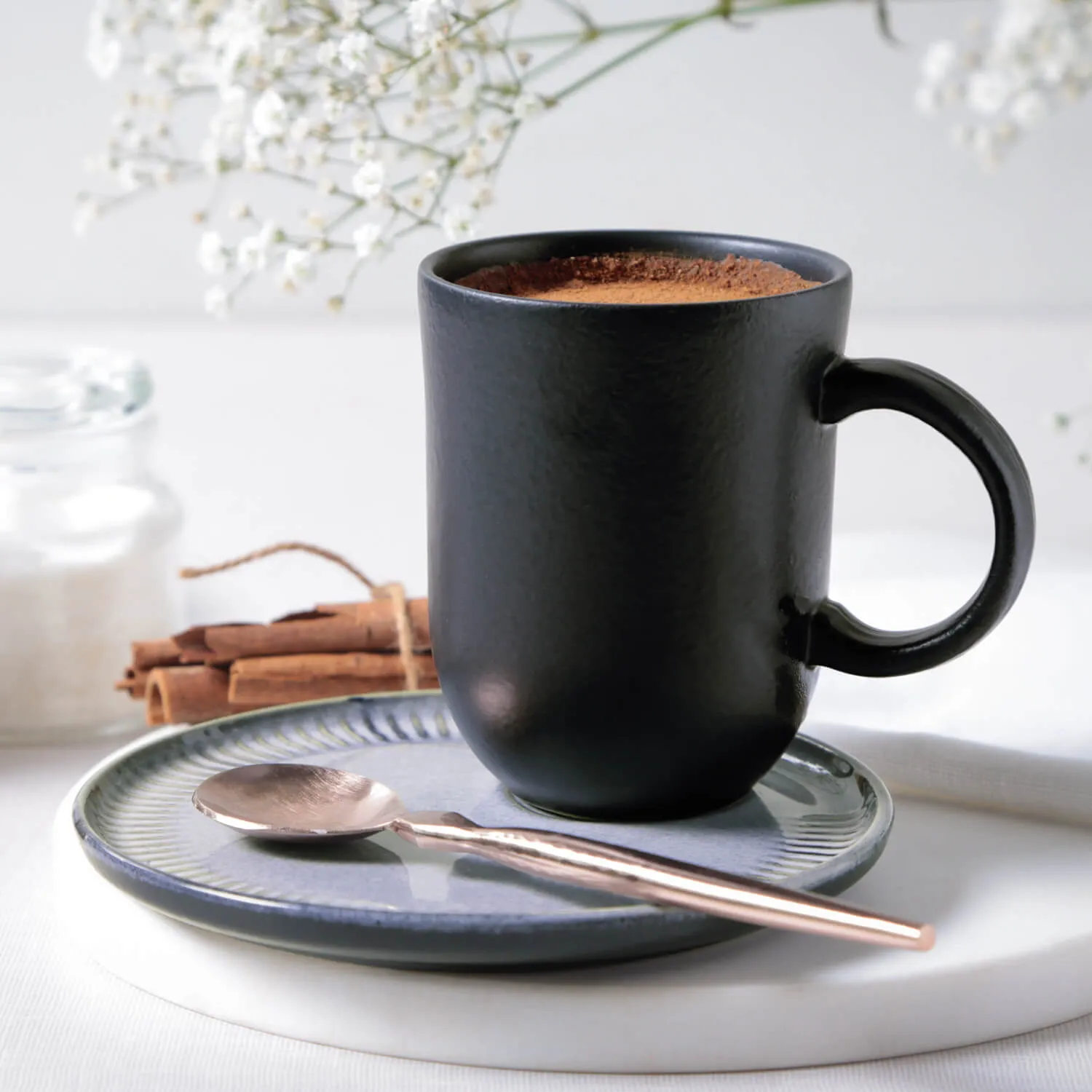 Kit Canecas Coup Stoneware com Pires Dust 330ML