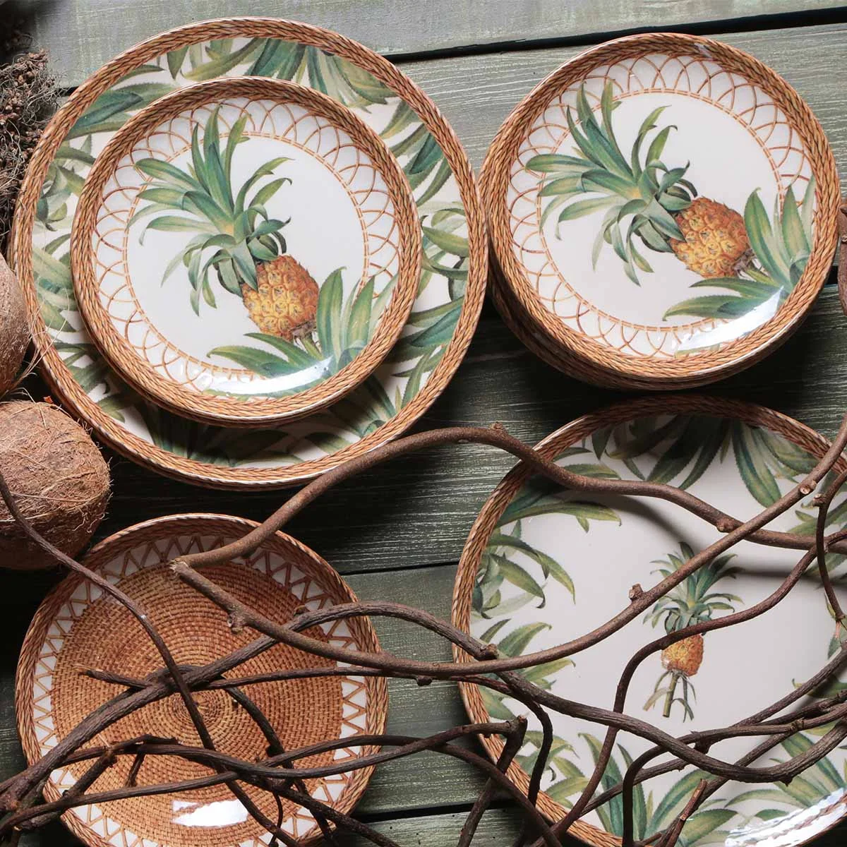 Aparelho de Jantar 20 Peças Coup Pineapple Natural