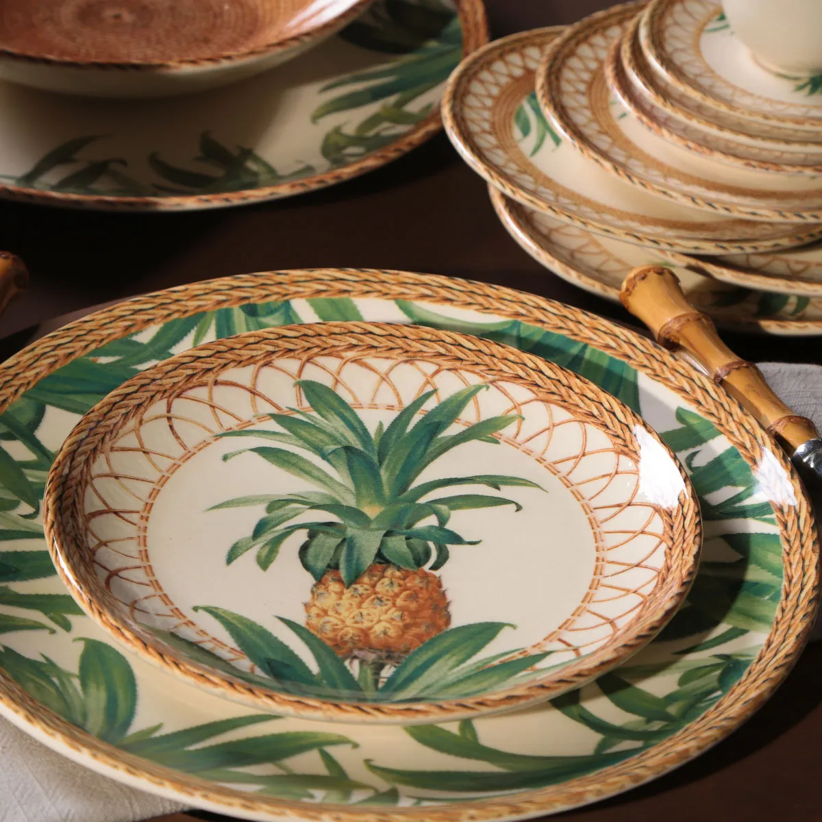 Aparelho de Jantar 20 Peças Coup Pineapple Natural