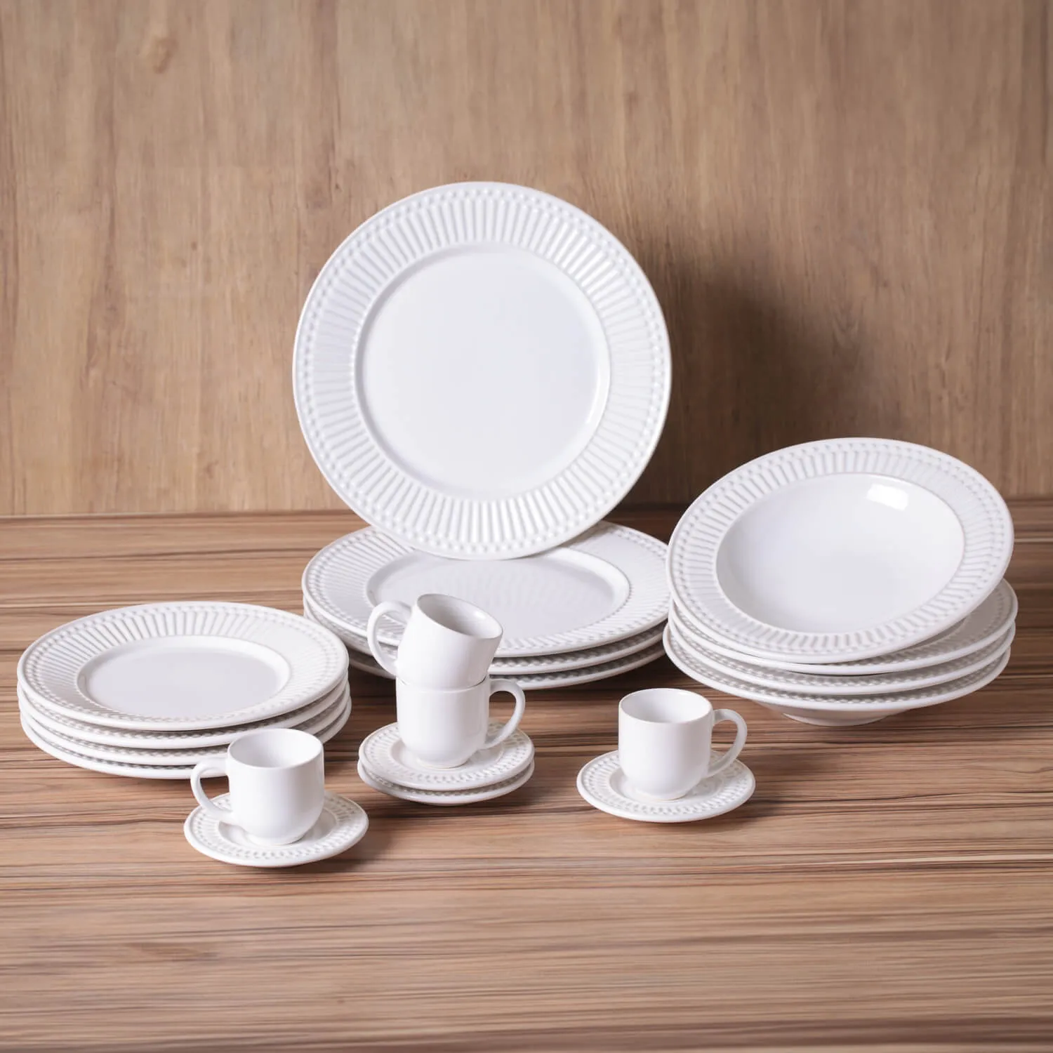 Aparelho de Jantar 20 Peças Roma Branco (para 4 pessoas)