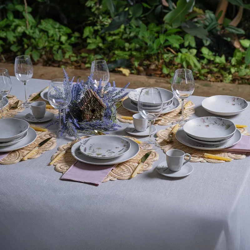 Aparelho de Jantar 30 Peças Orgânico Lavanda (para 6 pessoas)