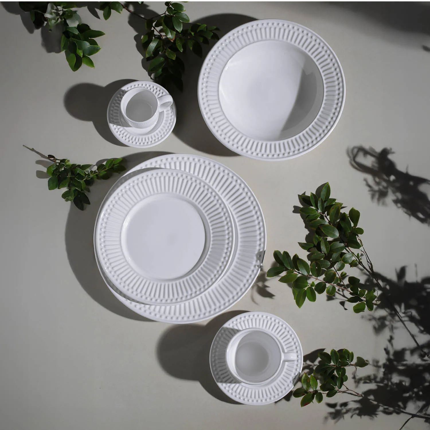 Aparelho de Jantar 30 Peças Roma Branco (para 6 pessoas)