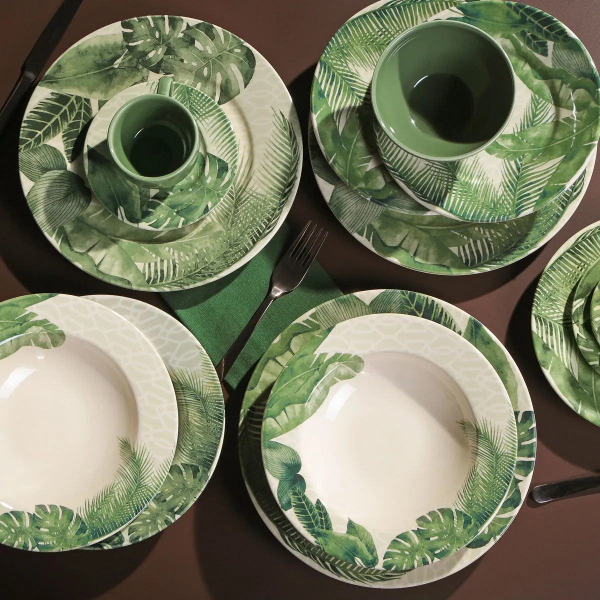 CONJUNTO C/ 6 PRATOS DE SOBREMESA MÔNACO TRAVATTURA Ø 20,5 cm