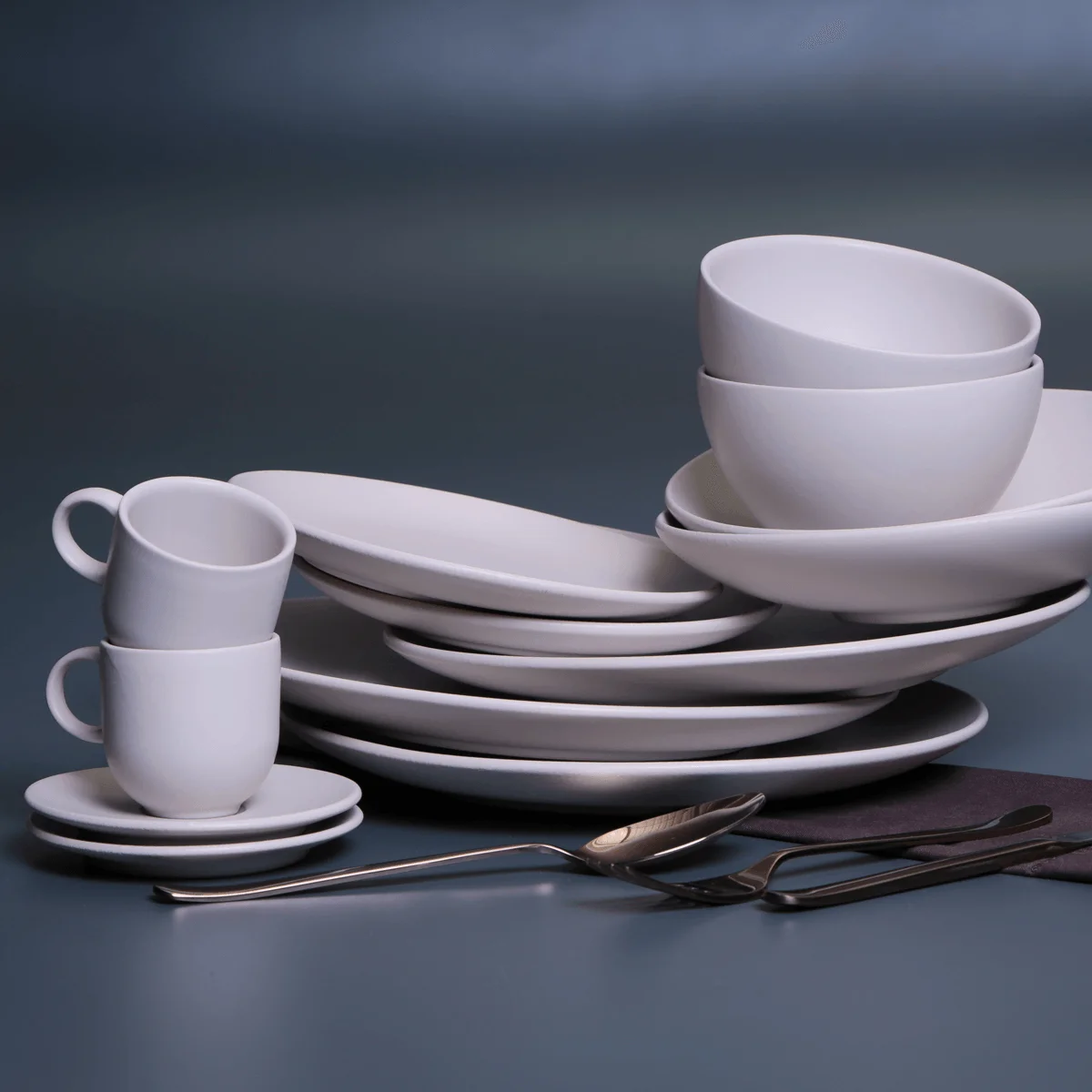 CONJUNTO C/ 6 PRATOS RASO COUP STONEWARE HAYA Ø 26cm