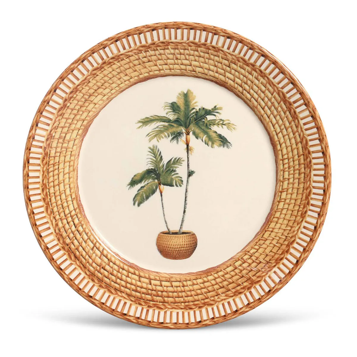 CONJUNTO C/ 6 PRATOS RASO MÔNACO VIME Ø 26 cm