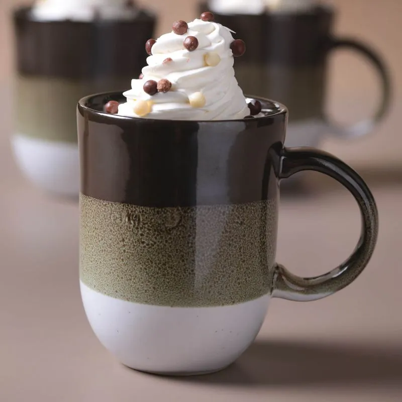 Conjunto com 4 Canecas Coup Stoneware Grande Mocha 330ml