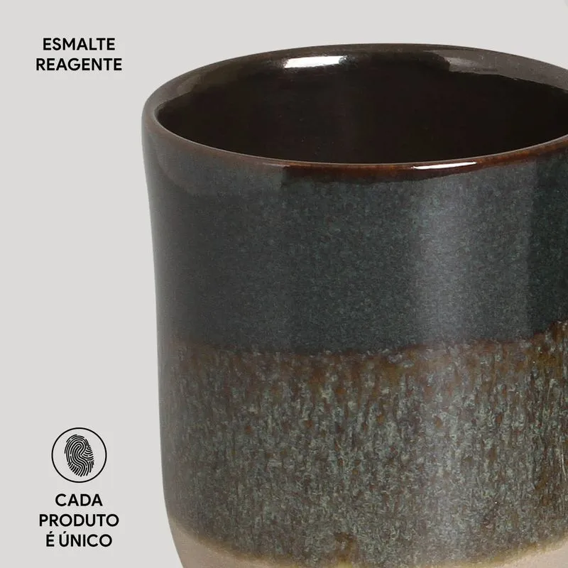 Conjunto com 4 Canecas Coup Stoneware Grande Ristretto 330ml
