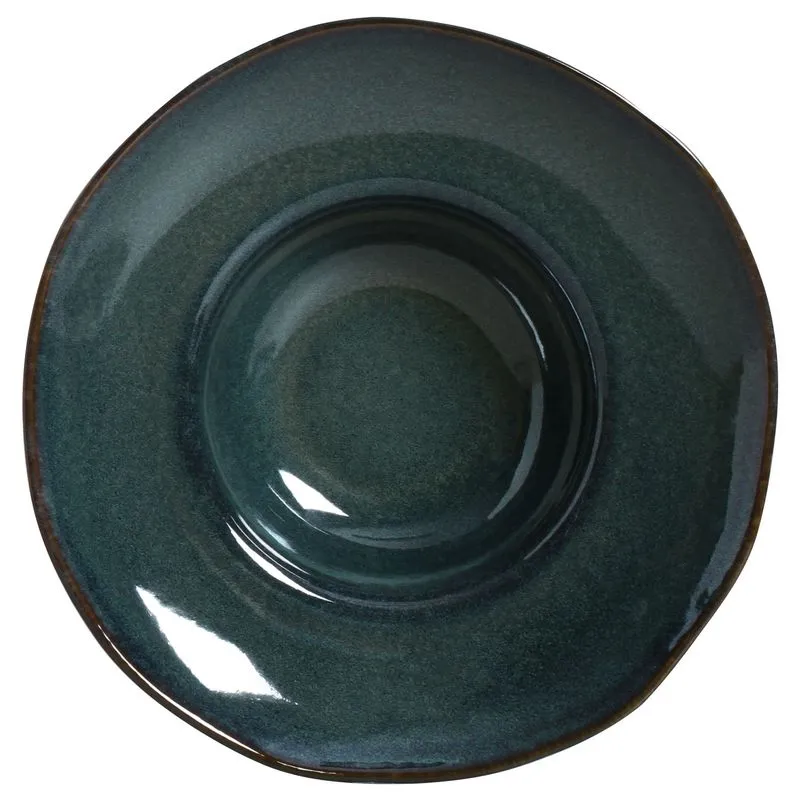 Conjunto com 4 Pratos Massa Orgânico Oceano Ø28X6,5cm