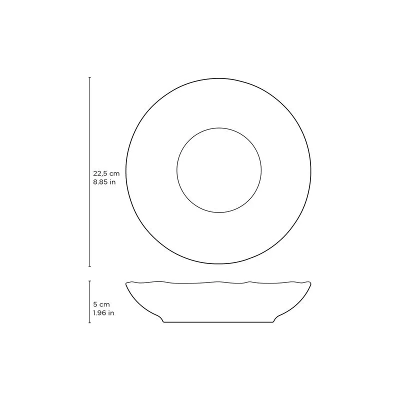 Conjunto com 6 Pratos Fundo Bio Dunas