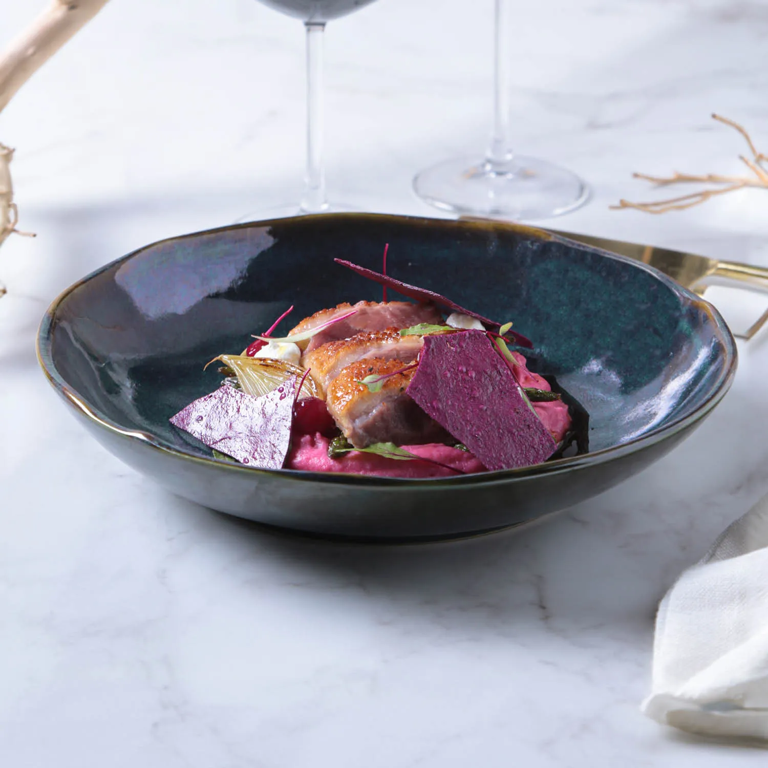 Conjunto com 6 Pratos Fundo Bio Oceano Ø25cm 1100ml