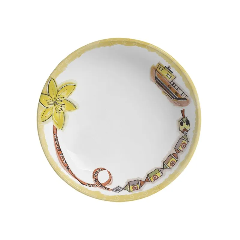 Conjunto com 6 Pratos Fundo Coup Stoneware Círio de Memórias Ø20,3cm 600ml