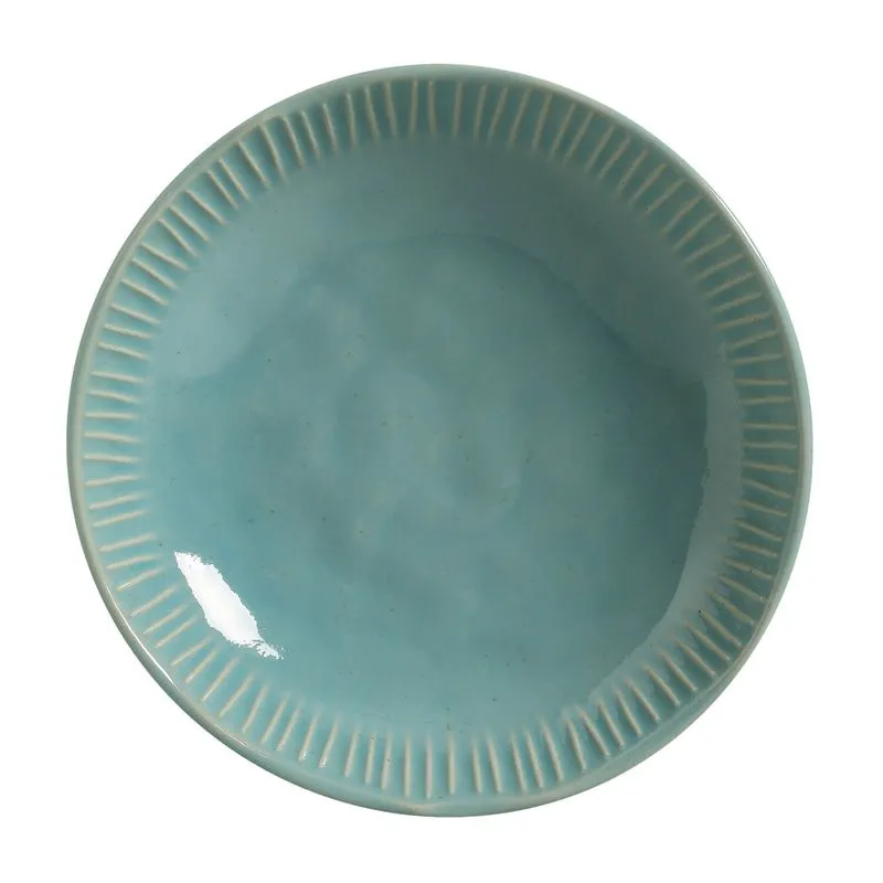 Conjunto com 6 Pratos Fundo Linhas Curaçao Ø22,5cm 830ml