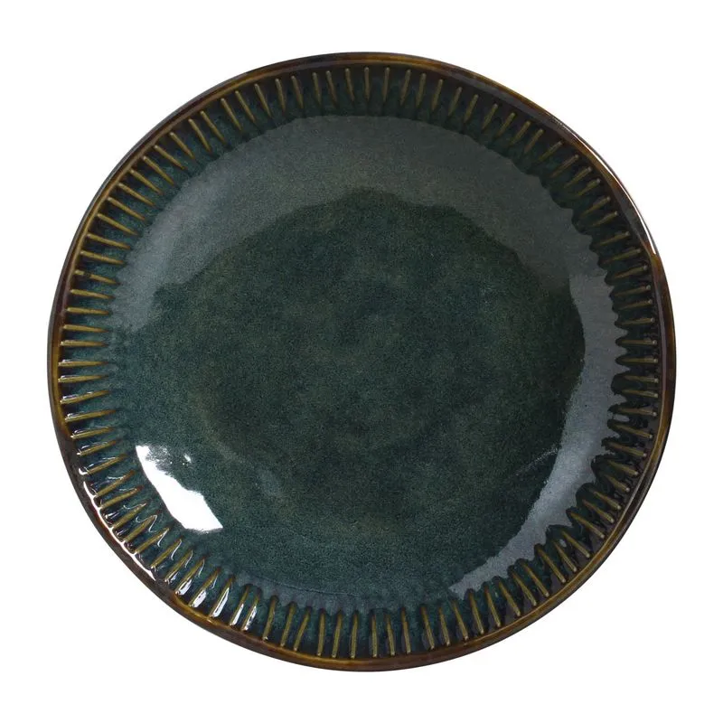 Conjunto com 6 Pratos Fundo Linhas Oceano Ø 22,5cm