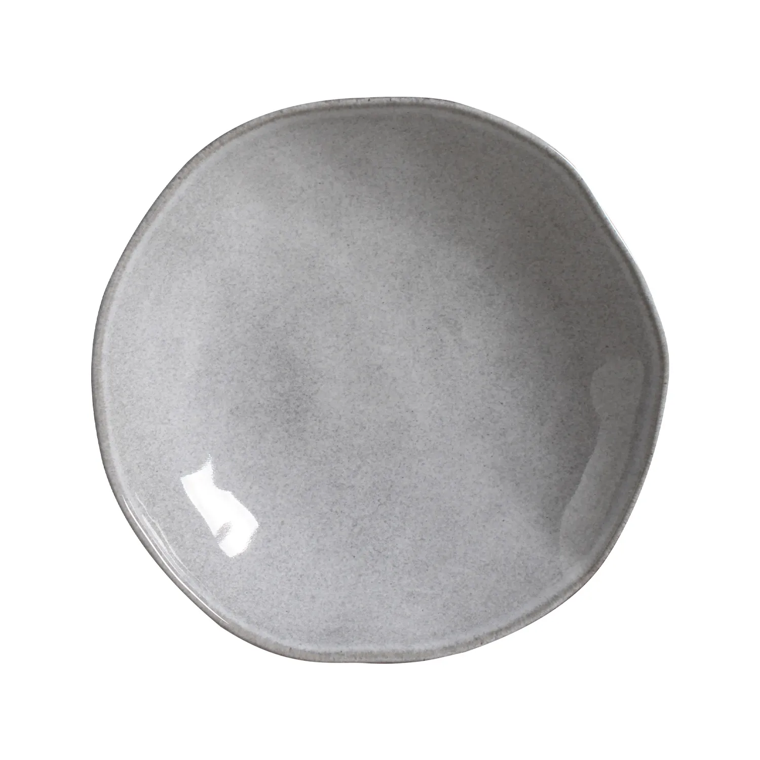 Conjunto com 6 Pratos Fundo Orgânico Concreto Ø21,2cm 600ml