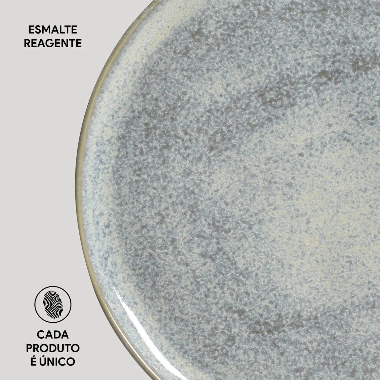 Conjunto com 6 Pratos Raso Bio Green Granite Ø27,5cm