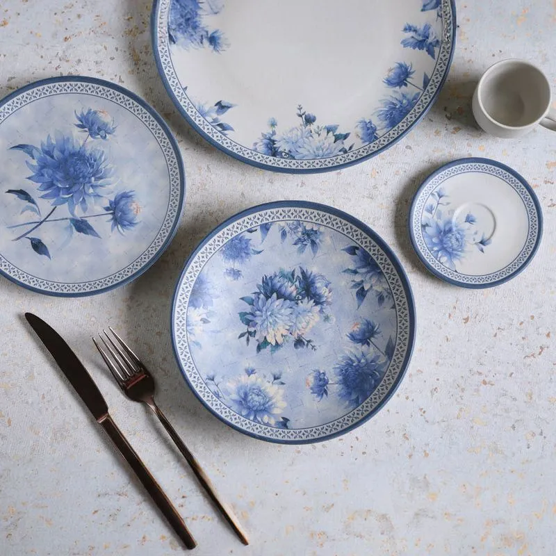 Conjunto com 6 Pratos Raso Coup Stoneware Blume Ø26cm