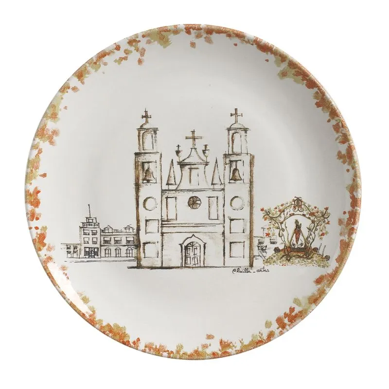 Conjunto com 6 Pratos Raso Coup Stoneware Procissão de Fé Ø26cm