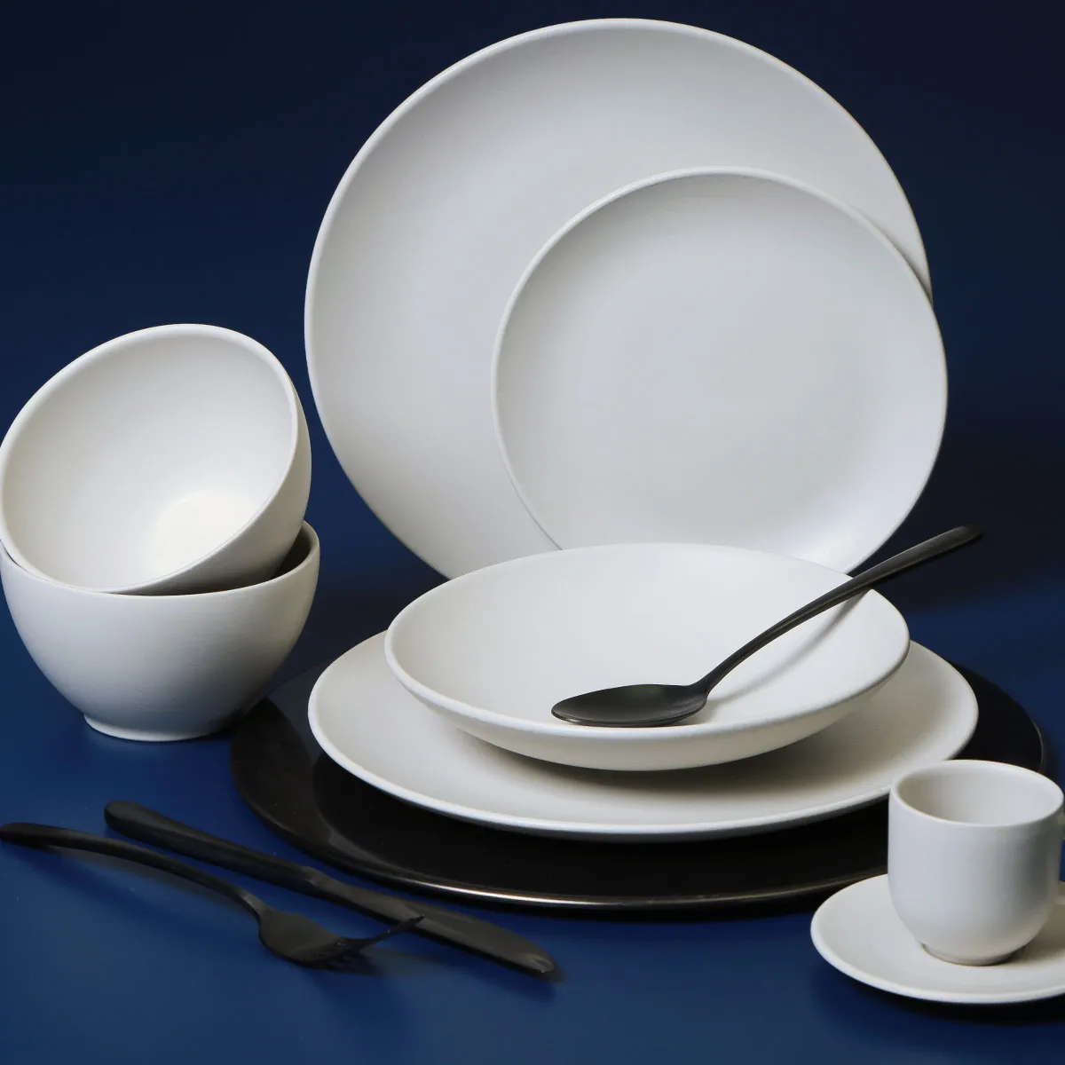Conjunto com 6 Pratos Raso Coup Stoneware Vit Ø26cm