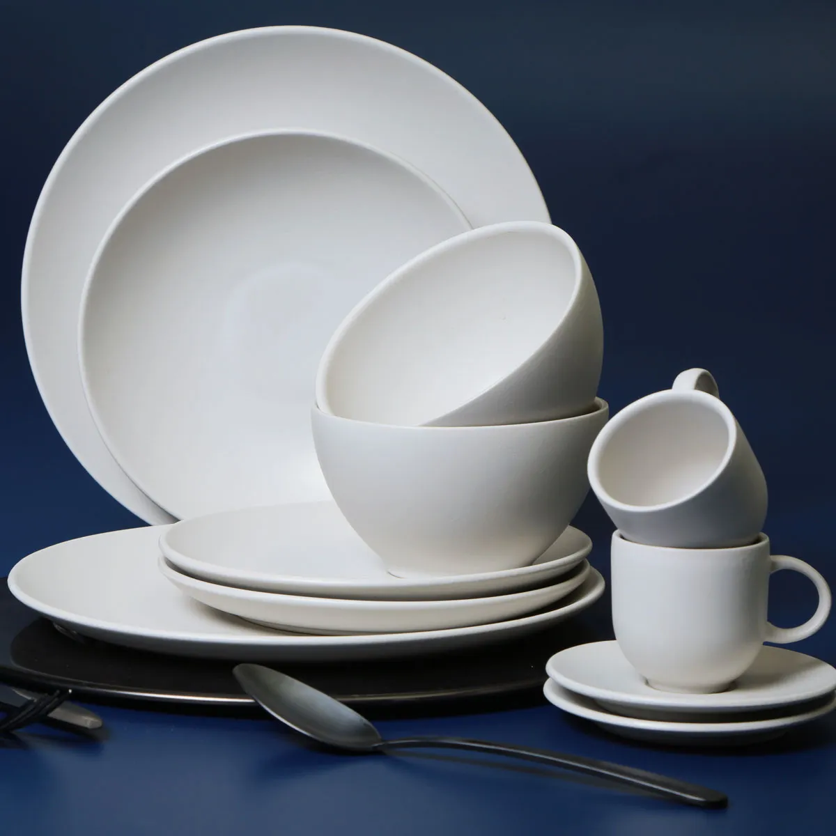Conjunto com 6 Pratos Raso Coup Stoneware Vit Ø26cm