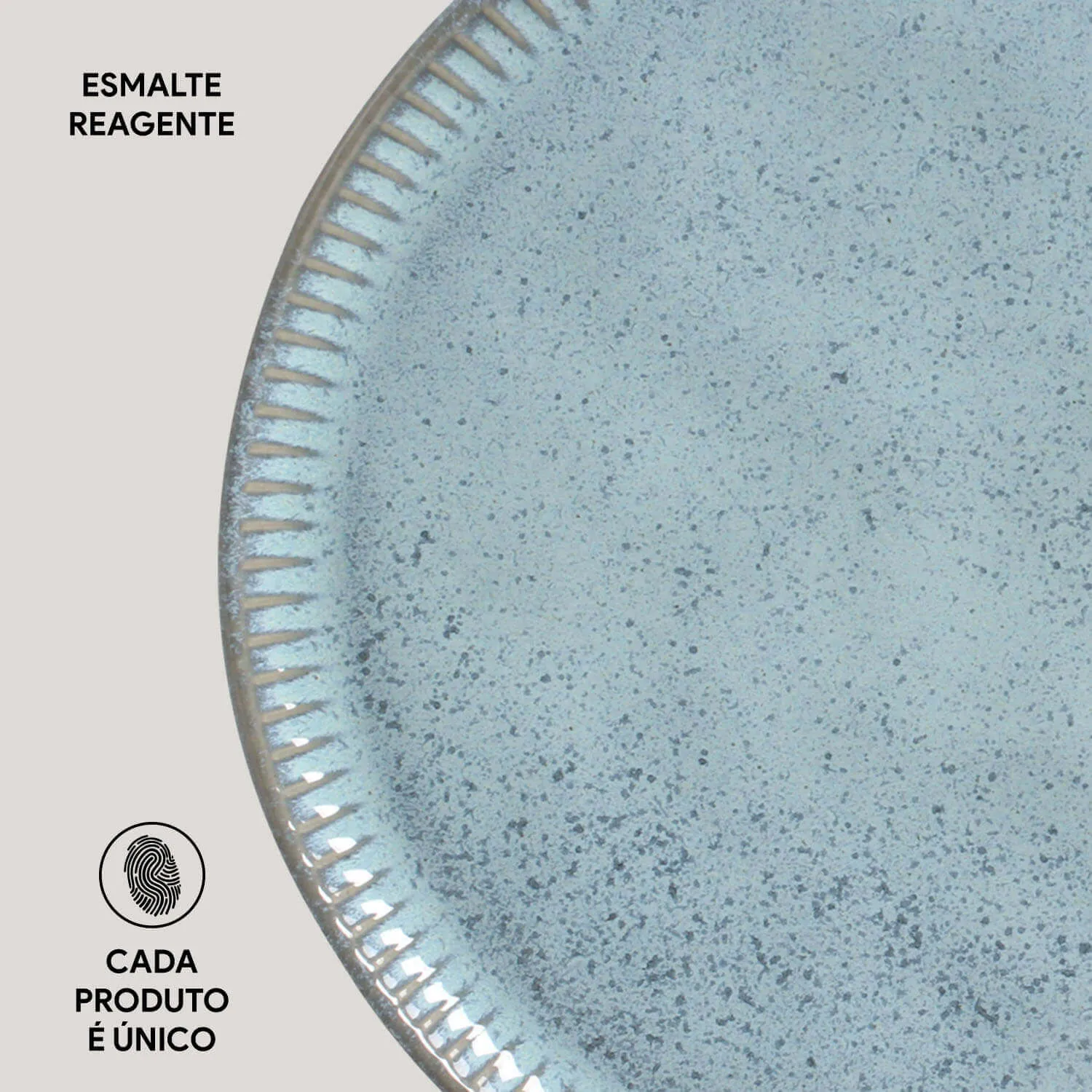 Conjunto com 6 Pratos Raso Linhas Breeze Ø27,5cm