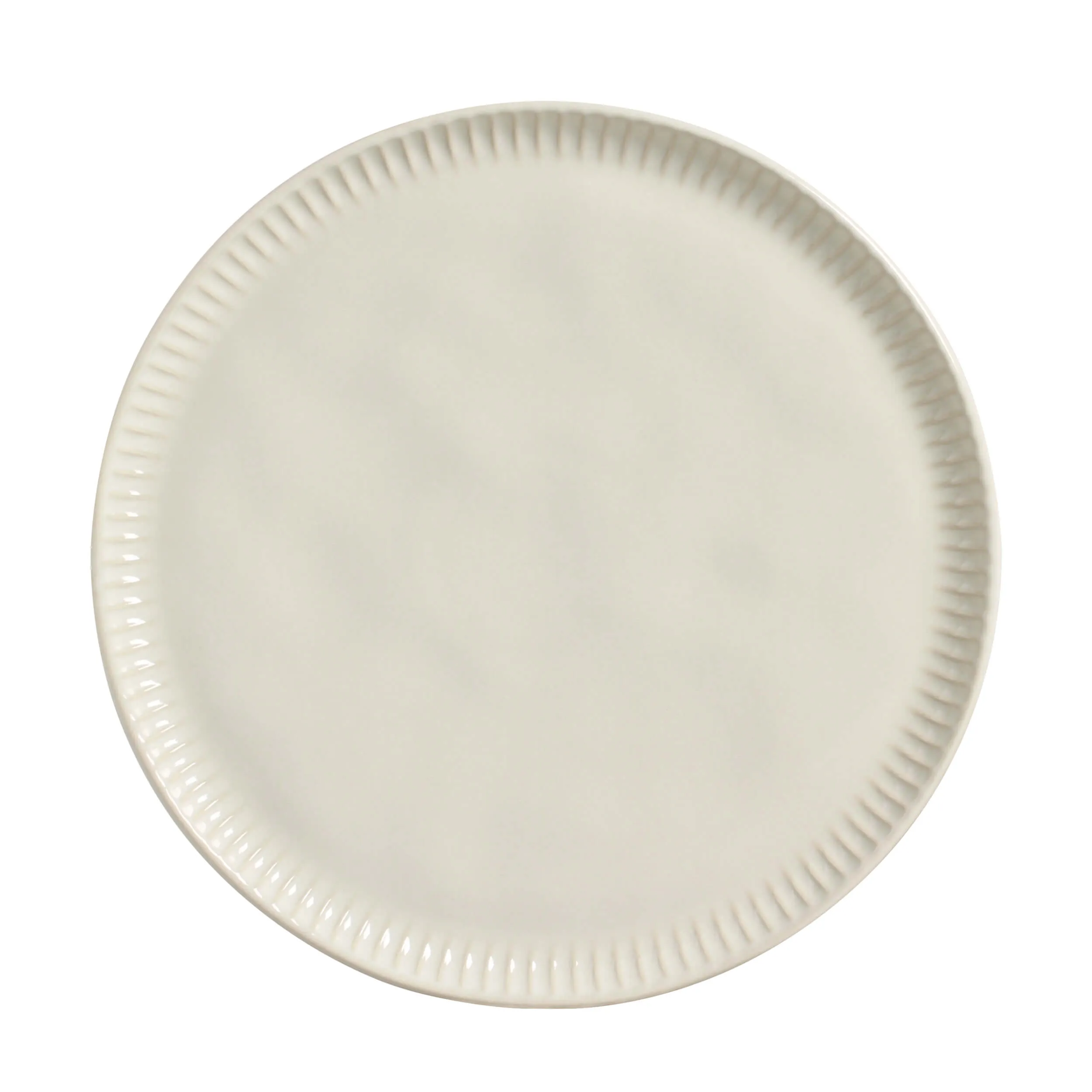 Conjunto com 6 Pratos Raso Linhas Clay Ø27,5cm