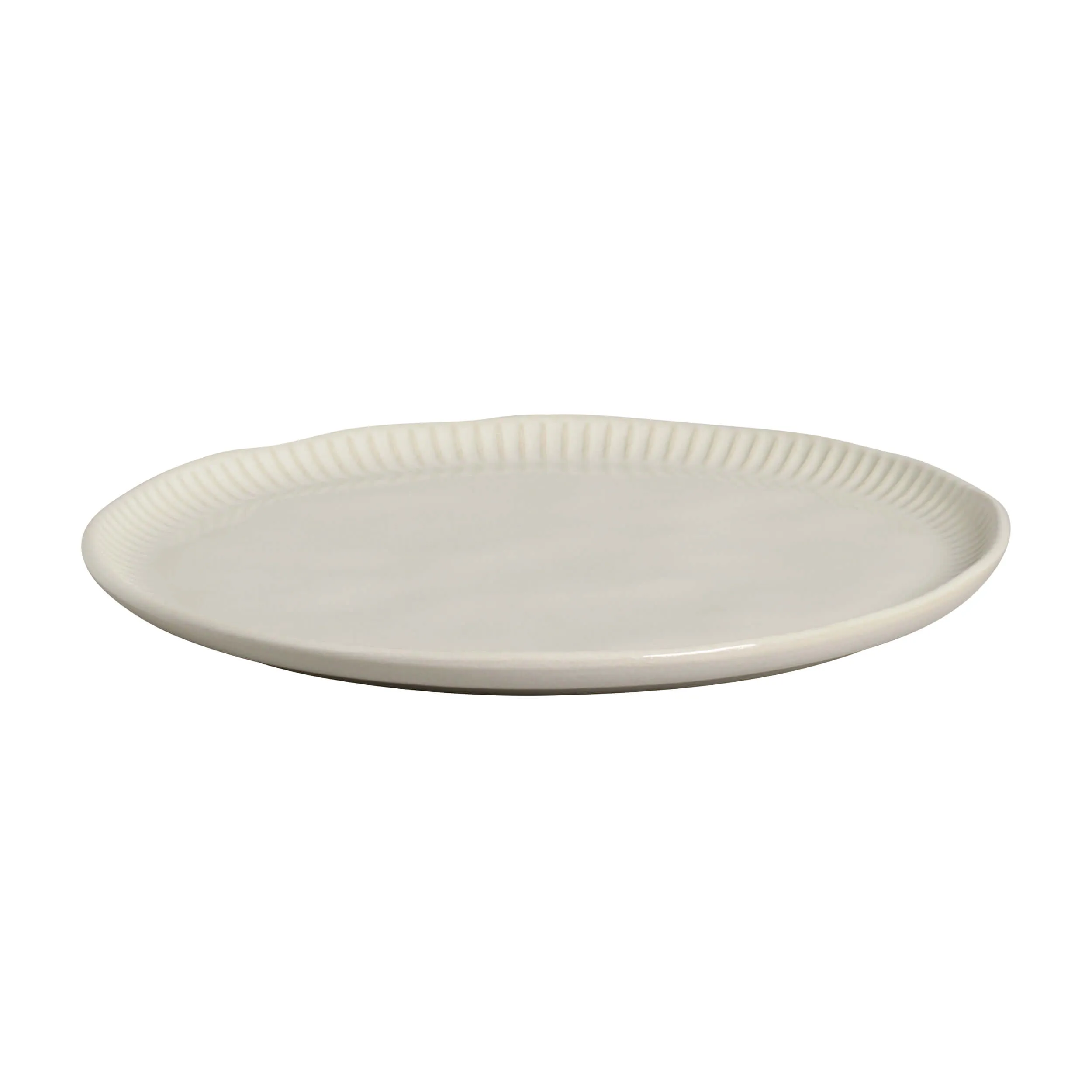 Conjunto com 6 Pratos Raso Linhas Clay Ø27,5cm