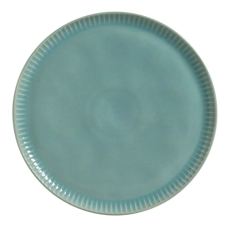 Conjunto com 6 Pratos Raso Linhas Curaçao Ø27,5cm