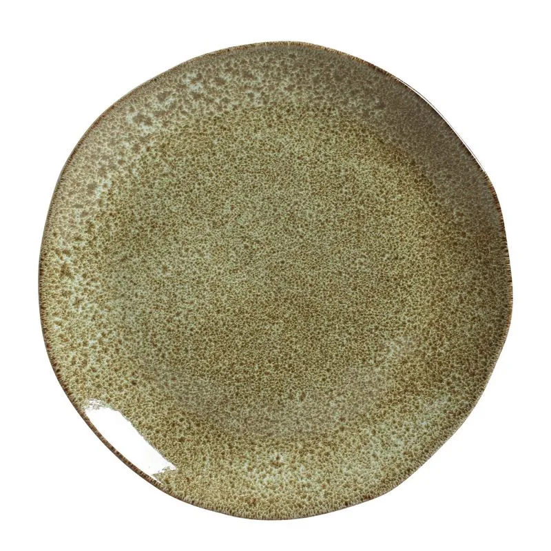 Conjunto com 6 Pratos Raso Orgânico Croco Ø26,5cm