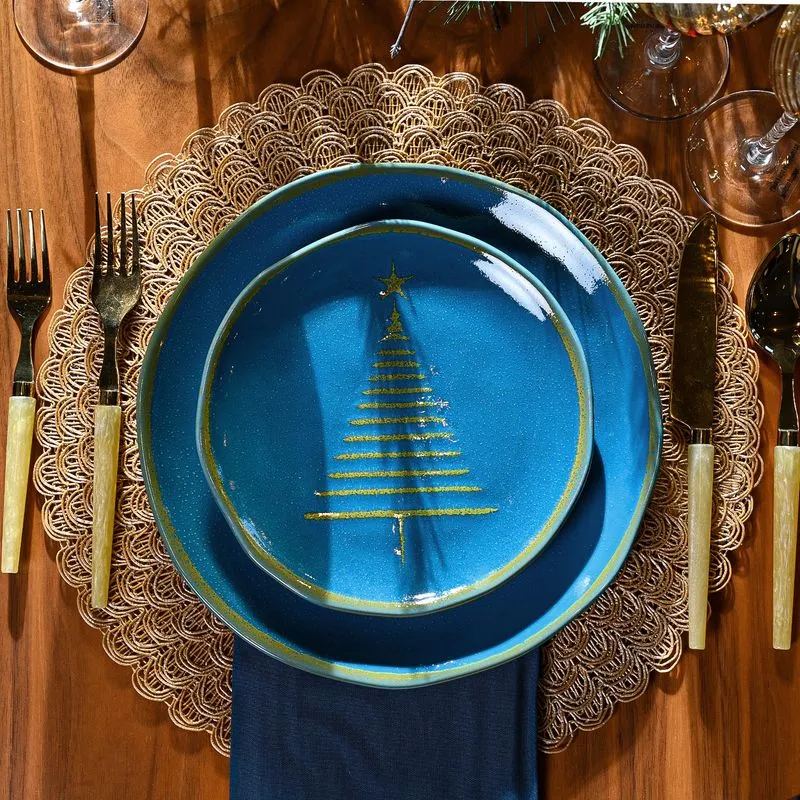 Conjunto com 6 Pratos Raso Orgânico Estrela Guia Ø26,5cm