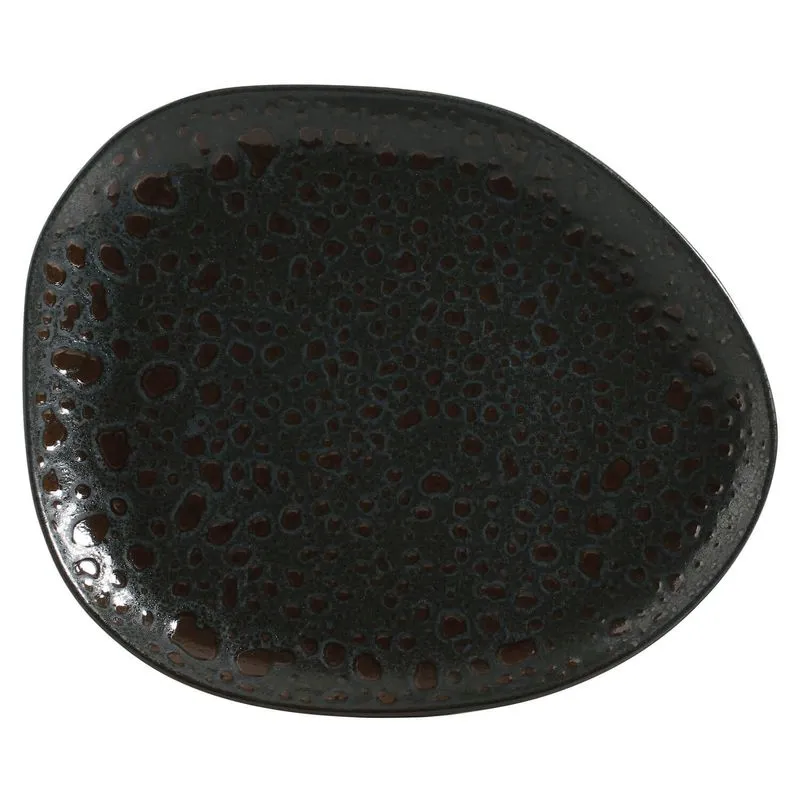 Conjunto com 6 Pratos Raso Oval Orgânico Stellar 31x24x2,5cm