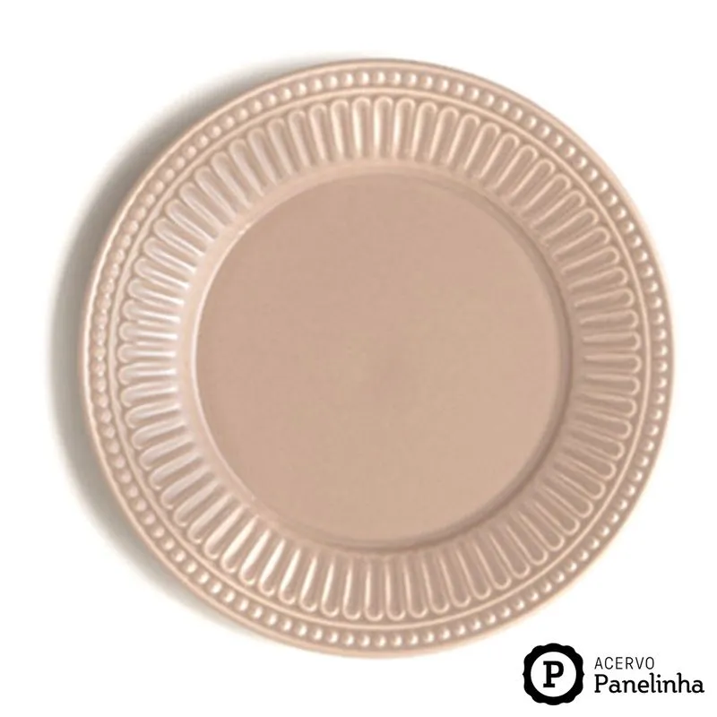 Conjunto com 6 Pratos Raso Pérgamo Especiarias Noz-Moscada Ø26,5cm - por Rita Lobo