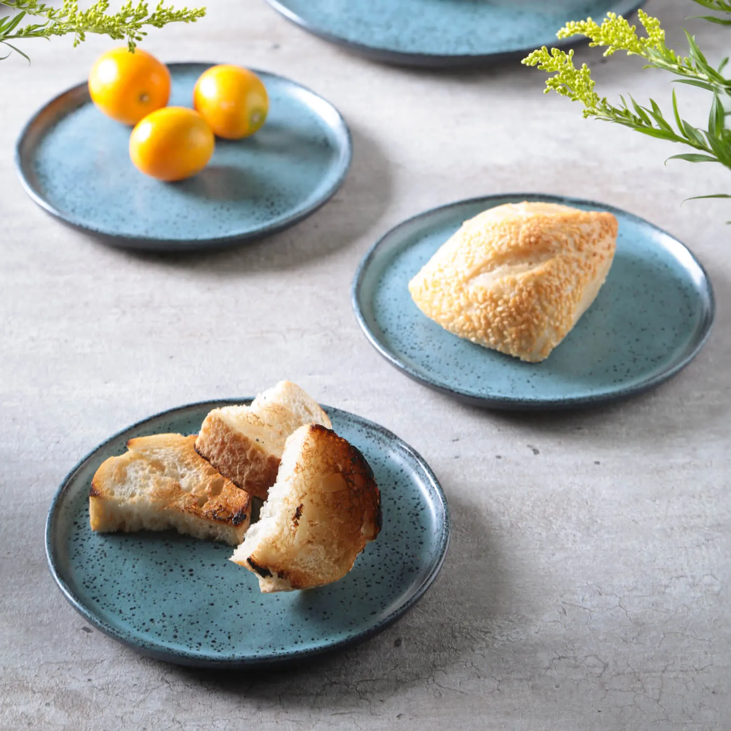Conjunto com 6 Pratos de Pão Bio Night Sky Ø15,5x1,6cm