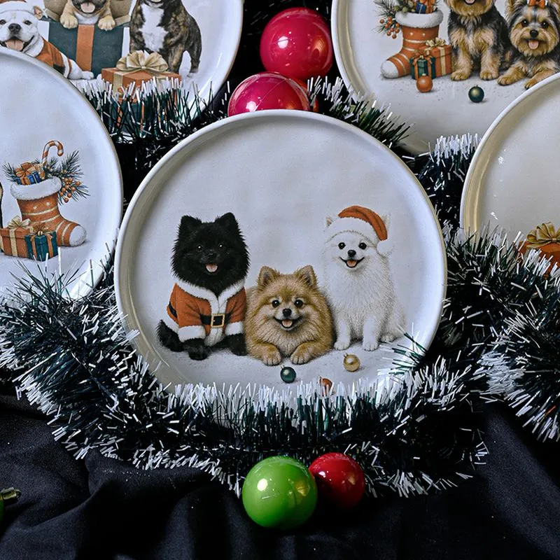 Conjunto com 6 Pratos de Sobremesa Bio Ho Ho Dogs Ø21,5cm